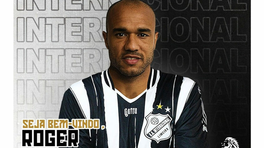 O atacante Roger, ex-Corinthians, São Paulo, Ponte Preta, ente outros, tem 36 anos e contrato com a Inter de Limeira até maio de 2021.