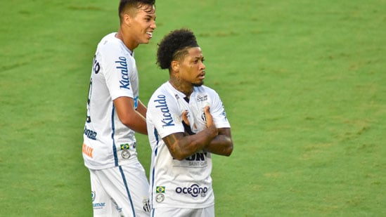 8º colocado – Santos (39 pontos/27 jogos): 0,015% de chances de ser campeão; 12,6% de chances de Libertadores (G6); 0,047% de chance de rebaixamento.