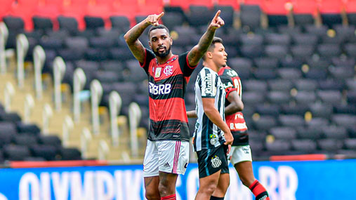 Diante dos reservas do Santos, o Flamengo não encontrou dificuldades para vencer a terceira consecutiva no Brasileirão. Neste domingo, no Maracanã, o Rubro-Negro goleou por 4 a 1, em boa atuação coletiva. Confira as notas! (Por Lucas Pessôa - reporterfla@lancenet.com.br)