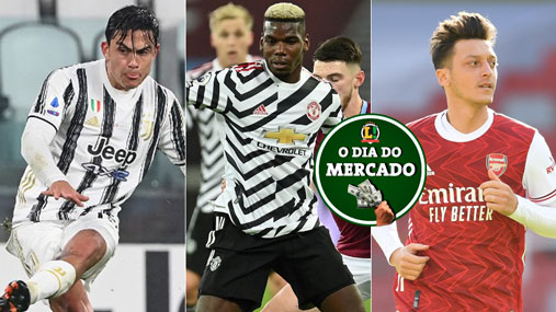 A terça-feira trouxe importante atualizações no mercado da bola. O United pensa em uma troca com a Juventus envolvendo Pogba, Ozil pode jogar na Turquia, Digão pode deixar o Fluminense e mais... Saiba sobre essas e outras notícias do mercado aqui, na galeria do resumo do Vaivém!