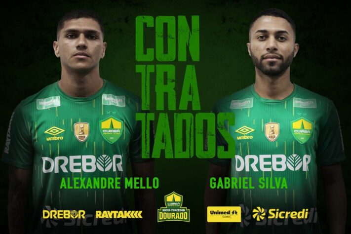 FECHADO - O Cuiabá anunciou a contratação de dois novos jogadores para o elenco. Trata-se do lateral Alexandre Mello, ex-Vasco e de Gabriel Silva, atacante que defendia o Globo até emtão