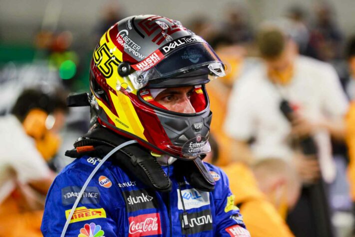 Carlos Sainz, o quarto colocado.