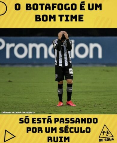 Botafogo é goleado pelo São Paulo e vira piada na web