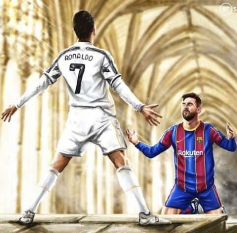 Foto épica com Messi e Cristiano Ronaldo rende enxurrada de memes na web –  LANCE!