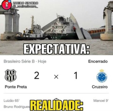Brasileirão Série B: Cruzeiro sofre com zoações após derrota para Ponte Preta