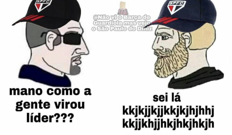 Memes: Torcedores do São Paulo exaltam Fernando Diniz e tiram onda com liderança do Brasileirão