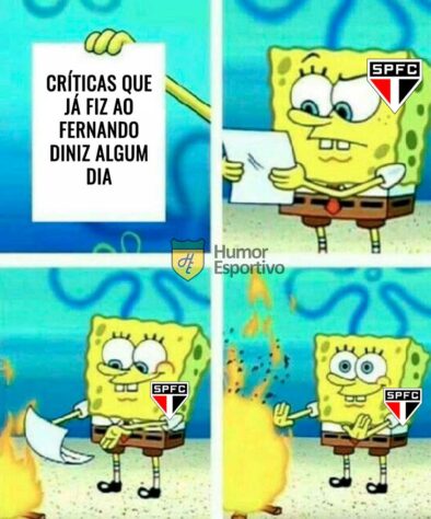 Memes: Torcedores do São Paulo exaltam Fernando Diniz e tiram onda com liderança do Brasileirão