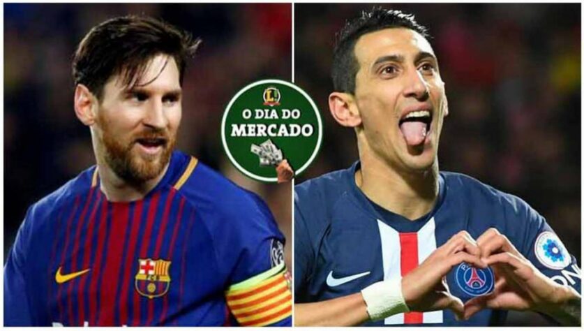 Sábado agitado no mercado da bola! Neymar e Leonardo querem Lionel Messi no PSG. Além disso, Di María foi oferecido para a Juventus. Saiba mais sobre estas novidades e muito mais aqui, na galeria do Resumo do Mercado!