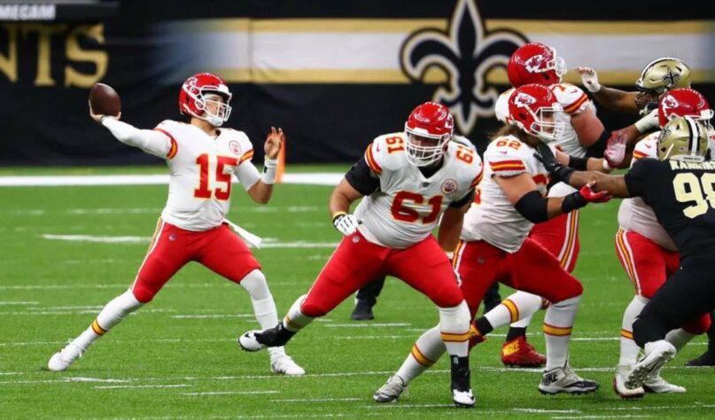 1º Patrick Mahomes (Kansas City Chiefs): O talentoso quarterback caminha para o seu segundo prêmio de MVP em três anos. O camisa 15 tem uma chance de ser o melhor da história.