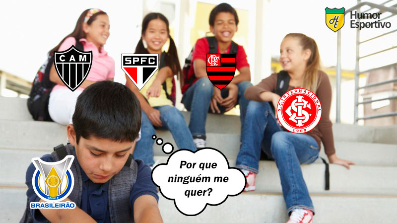 São Paulo, Flamengo e Atlético-MG tropeçaram na rodada e abriram espaço para o antes desacreditado Internacional de Abel Braga. A falta de regularidade dos clubes da parte de cima da tabela tem motivado brincadeiras nas redes sociais. Confira alguns memes na galeria. (Por Humor Esportivo)