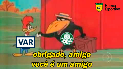 Mesmo com a vantagem de 3 a 0 conseguida na partida de ida, o Palmeiras passou sufoco contra o River Plate e após a derrota por 2 a 0, garantiu a classificação para decisão da competição. As participações decisivas (e certeiras) do VAR foram tema para memes feitos pelos rivais após a partida. Confira! (Por Humor Esportivo)