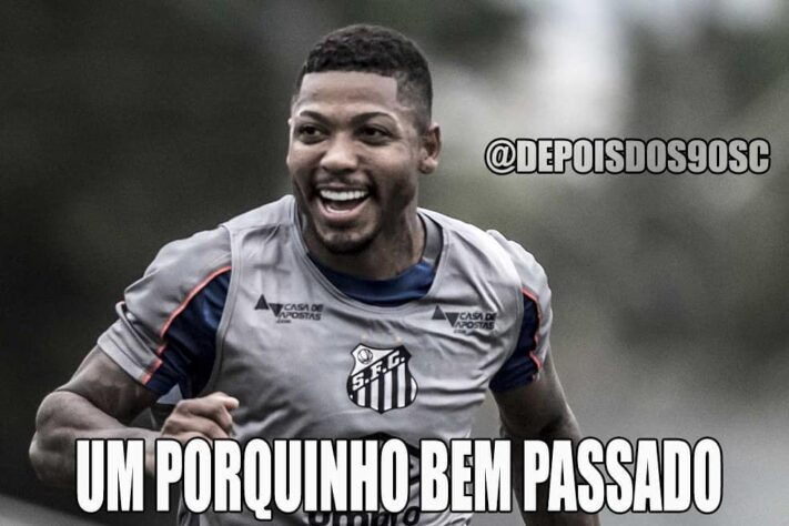 Brasileirão 2019 (09/10/2019): pelo returno, o resultado foi diferente. O Santos venceu por 2 a 0 e quem festejou foi o torcedor do Peixe