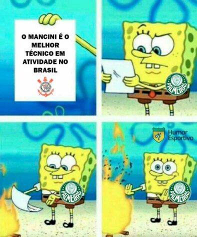 Palmeiras atropela o Corinthians por 4 a 0 e resultado rende memes nas redes sociais