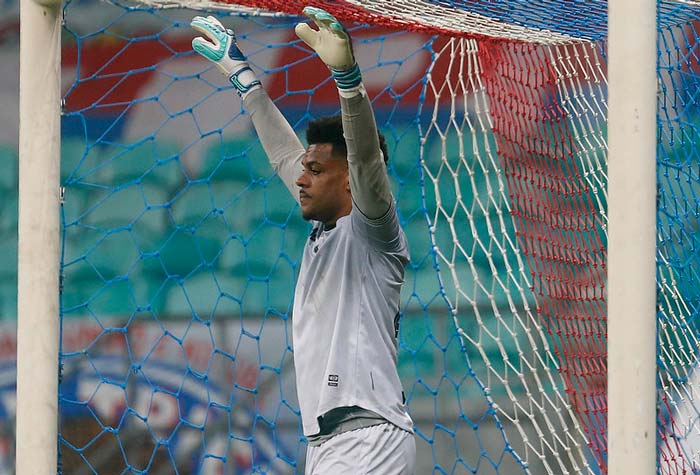 O goleiro SAULO foi titular só no revés do Botafogo para o Bahia, por 1 a 0, pelo Campeonato Brasileiro.