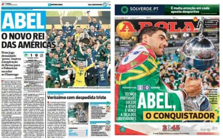 Imprensa de todo o mundo registrou o segundo título do Palmeiras na Copa Libertadores. Confira a repercussão!