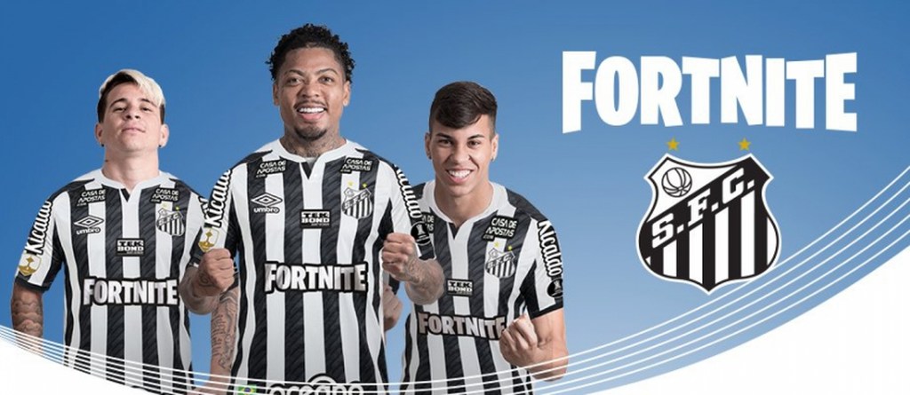 O Santos está sem patrocínio master fixo desde 2018, quando encerrou o vínculo com a Caixa Econômica. No entanto, o clube vem fechando contratos pontuais. O mais recente ocorreu com o game Fortnite, jogo eletrônico da Epic Games e um dos mais jogados do mundo, que irá estampar a camisa do Peixe na final da Libertadores, contra o Palmeiras, neste sábado (30), no Maracanã. O acordo renderá cerca de R$ 1 milhão ao Alvinegro.