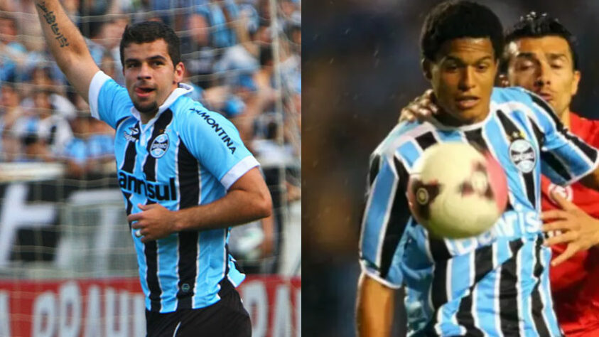 GRÊMIO - André Lima e Leandro - André Lima carregou o ataque gremista em 2011 com 14 gols no ano. Leandro fez a dupla com André na maioria da temporada e marcou 8 gols.