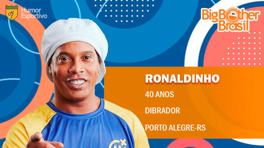 Participantes do BBB: Ronaldinho Gaúcho seria o "Rei do Camarote" e comandaria a galera nas festas, sendo um líder dos "inimigos do fim". A dupla com Didico certamente conquistaria os corações dos telespectadores.
