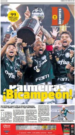 Deportes - Jornal do México colocou o título do Palmeiras na capa