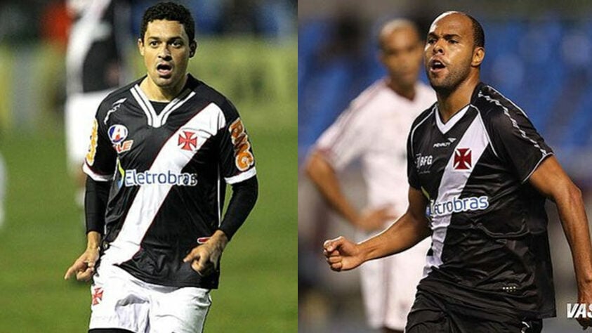 VASCO - Éder Luís e Alecsandro - No ano da conquista da Copa do Brasil, Éder Luís e Alecsadnro eram os atacantes do time. O primeiro marcou 9 gols em mais de 60 jogos, e "Alecgol" fez 13 em 39 jogos na temporada.
