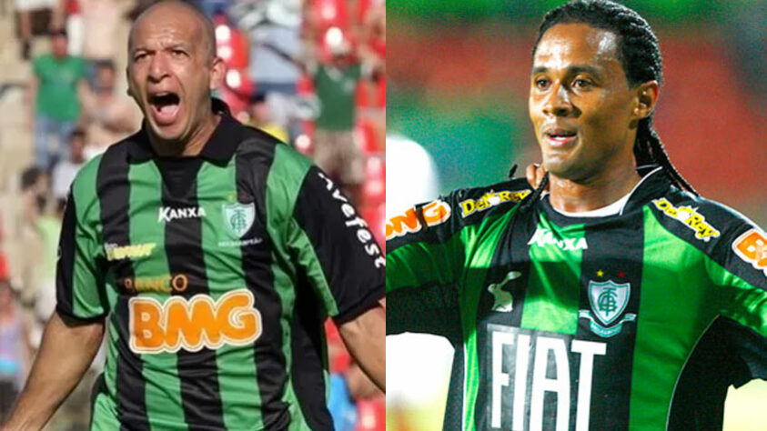 AMÉRICA-MG - Fábio Júnior e Kempes - Kempes, autor de 14 gols no Brasileirão de 2011, brigou pela artilharia do campeonato. Seu parceiro, Fábio Júnior, contribuiu com 8 gols e 6 assistências na temporada