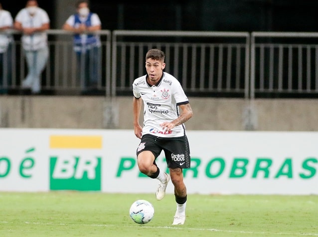 Gabriel Pereira - Clube: Corinthians - Posição: meia - Idade: 20 anos - Jogos no Brasileirão 2021: 3 - Situação no clube: sem espaço no elenco.