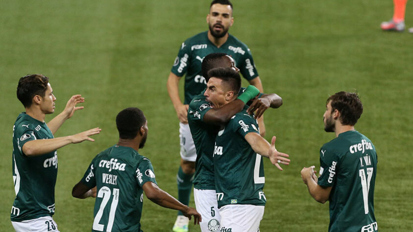Palmeiras 5 x 0 Bolívar-BOL – Allianz Parque, em São Paulo – 30/9/2020 – Fase de grupos – Gols: Willian, Wesley, Viña, Raphael Veiga e Rony.