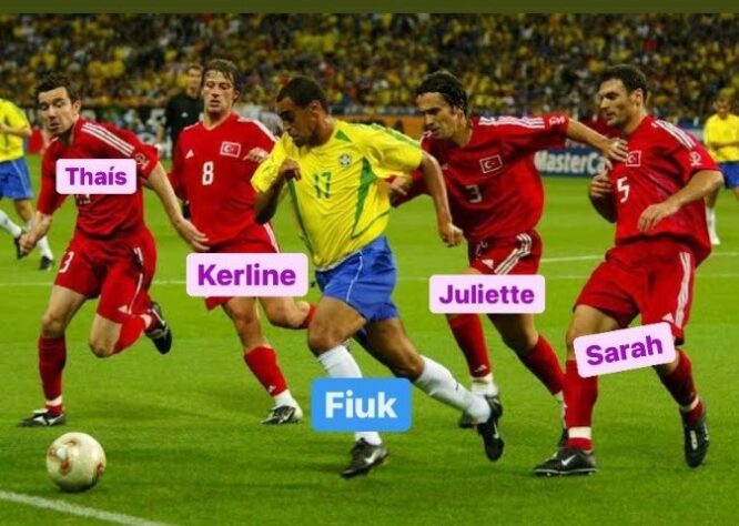 BBB 21: o sucesso de Fiuk com as mulheres rendeu comparações ao famoso lance de Denilson cercado pelos turcos na Copa do Mundo