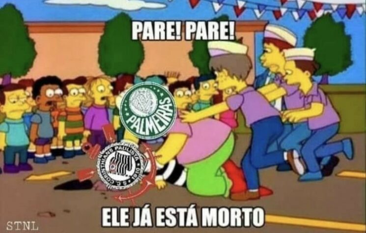 Palmeiras atropela o Corinthians por 4 a 0 e resultado rende memes nas redes sociais