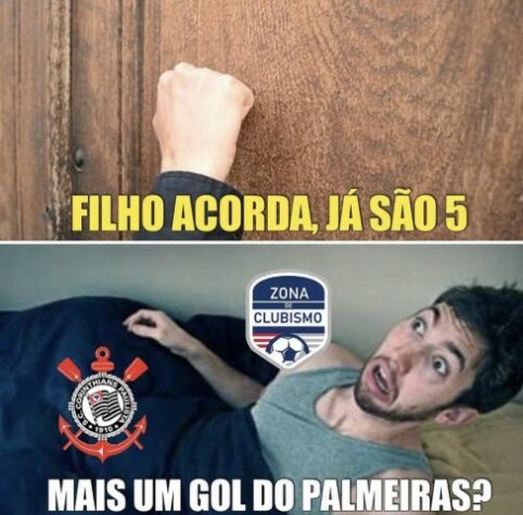 Palmeiras atropela o Corinthians por 4 a 0 e resultado rende memes nas redes sociais