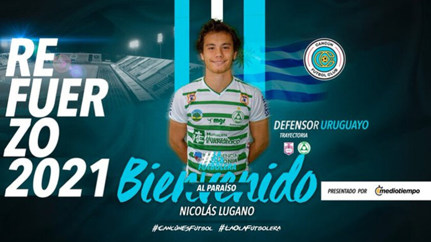 FECHADO - Nicolás Lugano, filho do ídolo uruguaio e do São Paulo, Diego Lugano, acertou com o Cancún FC, do México, para jogar a Liga de Expansão MX, uma liga semiprofissional criada no ano passado.
