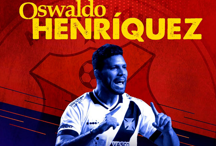 FECHADO - O Deportivo Pasto, da Colômbia, anunciou o zagueiro colombiano Oswaldo Henríquez, defensor de 31 anos e que defendia o Bnei Sakhin, de Israel. Henríquez passou de janeiro de 2016 a dezembro de 2019 entre Vasco e Sport.