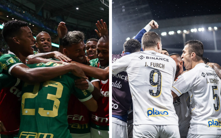 Palmeiras e Santos eliminaram Novorizontino e RB Bragantino, respectivamente, e irão se enfrentar na final do Paulistão 2024. Por isso, o Lance! montou uma galeria com confrontos memoráveis entre o Peixe e o Verdão. Confira!