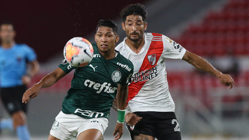 River Plate-ARG 0 x 3 Palmeiras – estádio Libertadores de América, em Buenos Aires (ARG) – 5/1/2021 – Semifinal (ida) – Gols: Rony, Luiz Adriano e Viña