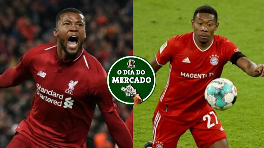 Wijnaldum ainda tem futuro incerto no Liverpool e a próxima temporada pode ser distante do clube de Anfield. Além do Real Madrid. Mais um gigante europeu entrou na briga pela contratação do zagueiro David Alaba, que parecia estar encaminhado ao Real Madrid. Esses e outros destaques você confere no Dia do Mercado desta quarta-feira. (por Redação São Paulo)