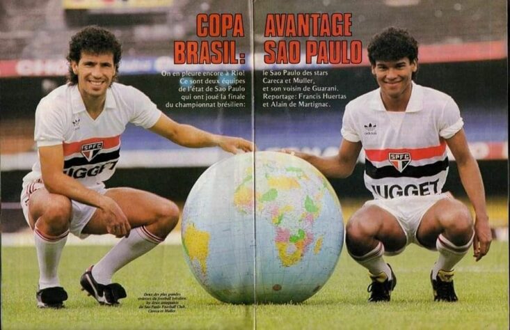 Careca e Müller - São Paulo: Dupla de ataque de muita qualidade. Ganharam dois Paulstas pelo Tricolor, em 1985 e 1987, e o Campeonato Brasileiro de 1986. Além disso, Careca e Müller formaram o ataque da Seleção Brasileira em duas Copas do Mundo, em 1986 e 1990.