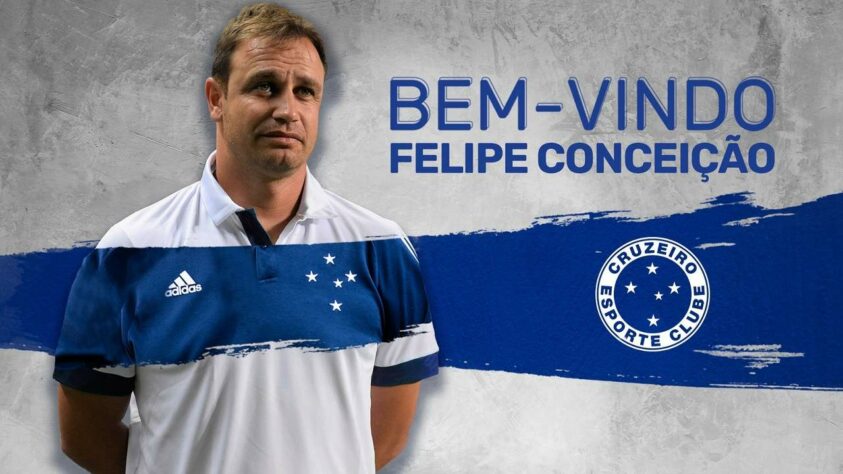 FECHADO - O Cruzeiro contratou o técnico Felipe Conceição para comandar a equipe mineira até o final de 2021.