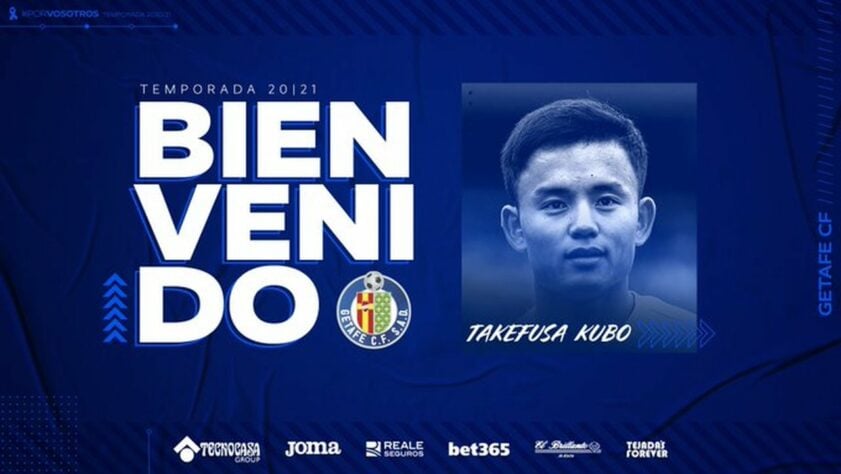 FECHADO - O Real Madrid fechou o empréstimo do japonês Takefusa Kubo ao Getafe até o final da temporada.