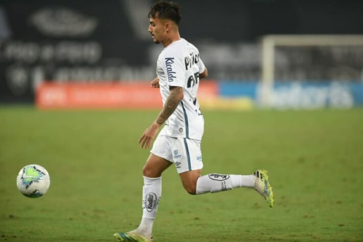 Lucas Lourenço - Clube: Santos - Posição: meia - Idade: 20 anos - Jogos no Brasileirão 2021: 0 - Situação no clube: concorrência forte na posição.