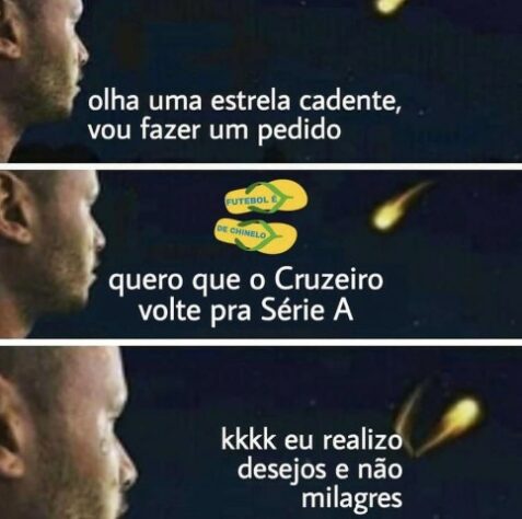 Memes: Cruzeiro fica na Série B e sofre com zoeiras nas redes sociais