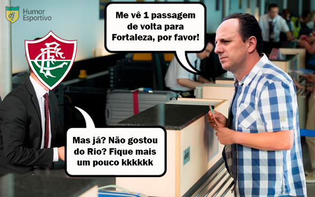 O Flamengo até esteve perto de conseguir a vitória e se aproximar do líder São Paulo, mas foi surpreendido pela virada do Fluminense na noite desta quarta-feira no Maracanã. O resultado foi prato cheio para os rivais tirarem sarro da equipe rubro-negra e sobrou para o técnico Rogério Ceni. Veja na galeria! (Por Humor Esportivo)