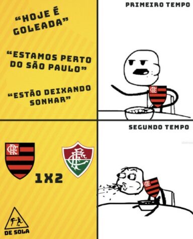 Brasileirão: os melhores memes de Flamengo 1 x 2 Fluminense