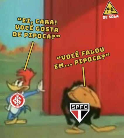 Brasileirão: goleada do Internacional por 5 a 1 sobre o São Paulo rende memes na web