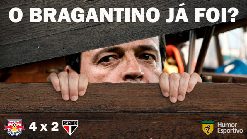 Equipe comandada por Fernando Diniz levou quatro gols no primeiro tempo e perdeu a oportunidade de disparar na liderança do Brasileirão. Placar surpreendente acabou rendendo dezenas de memes nas redes sociais. Confira! (Por Humor Esportivo)