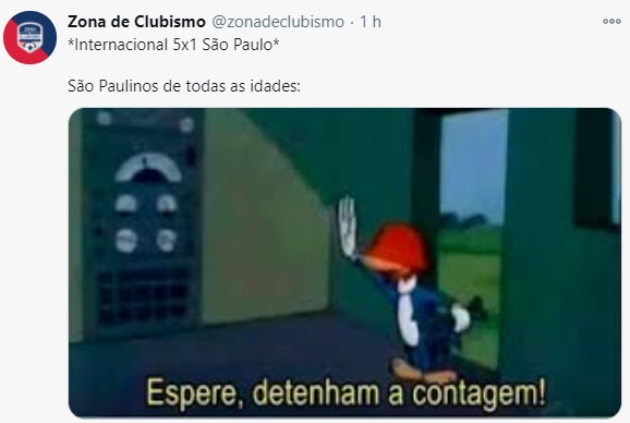 Brasileirão: goleada do Internacional por 5 a 1 sobre o São Paulo rende memes na web