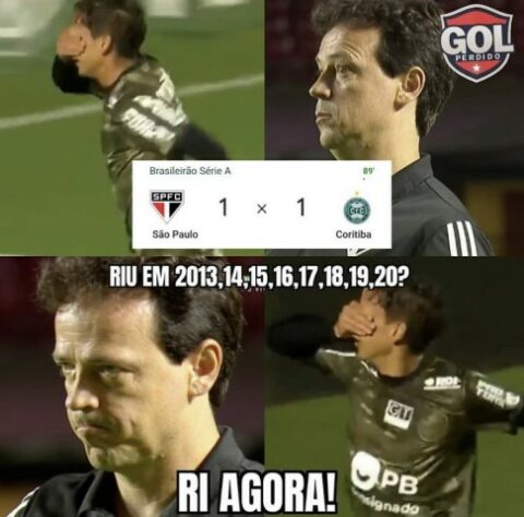 Brasileirão: os melhores memes de São Paulo 1 x 1 Coritiba