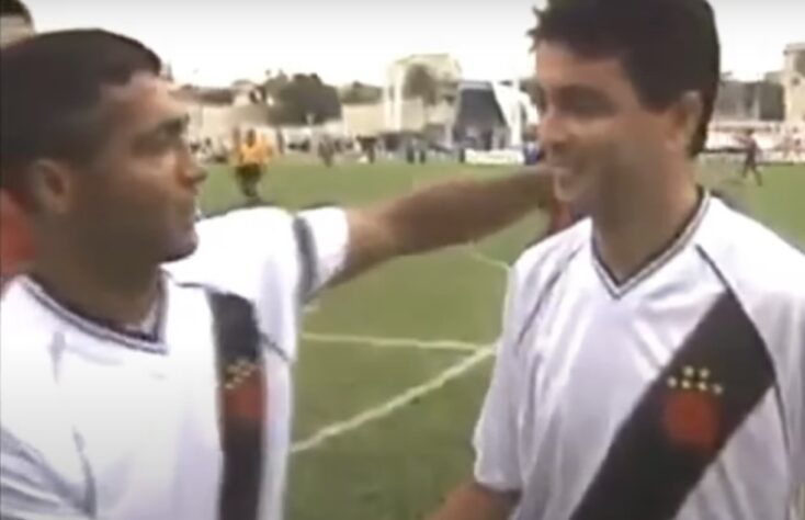 Bebeto e Romário: jogaram juntos em Flamengo e Vasco.