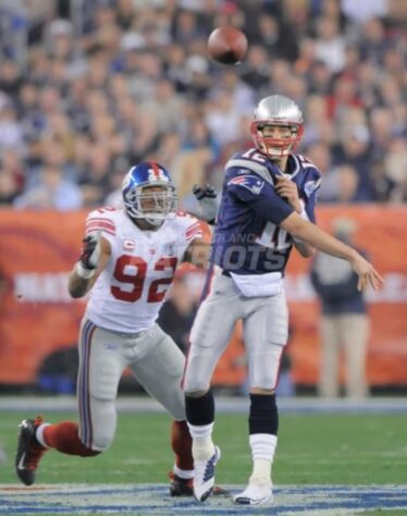 4 - Super Bowl XLII: New England Patriots 14 x 17 New York Giants. Data: 03/02/2008. Local: Phoenix. Temporada 2007.