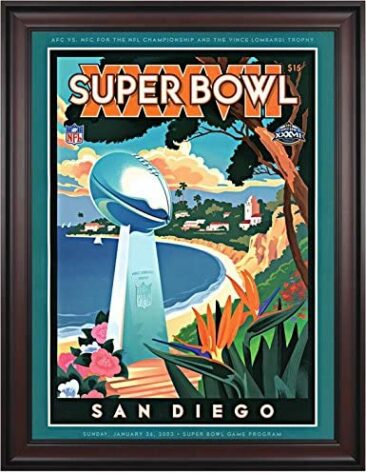 Super Bowl XXXVII - San Diego serviu de palco para o Tampa Bay Buccaneers não ter muita resistência do Oakland Raiders, derrotado por 48 a 21. 