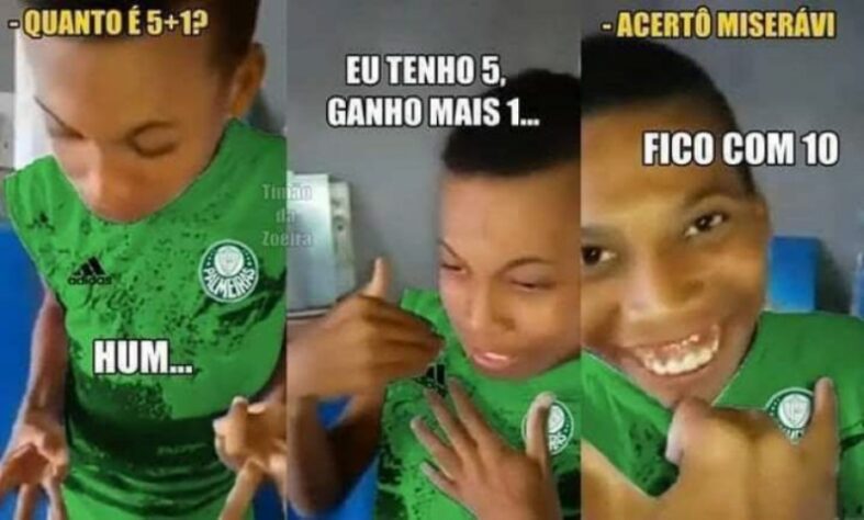 Campeão por fax? A contagem de títulos brasileiros do Palmeiras é sempre alvo de memes dos rivais